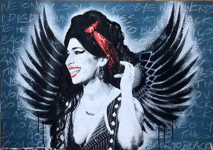 Scarlet Page x Naomi Wallens - Amy Winehouse - Back to Black - 40th Birthday (Original Painting))