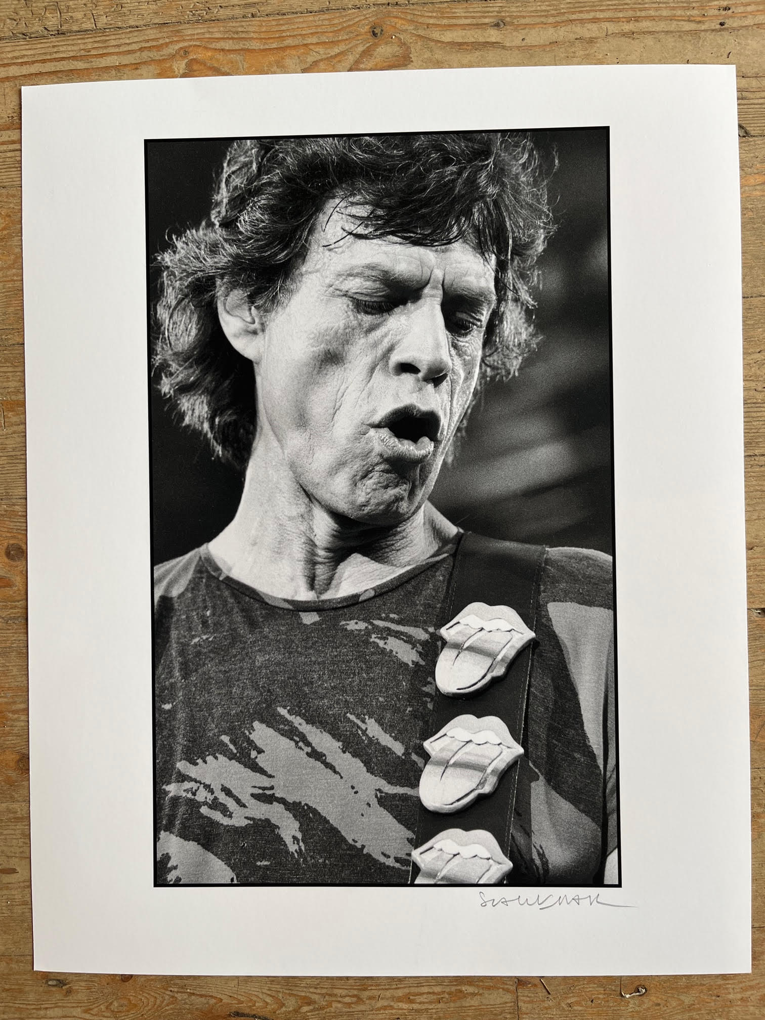 Scarlet Page - Mick Jagger - Rolling Stones- LARGE - RARE ARTIST PROOF