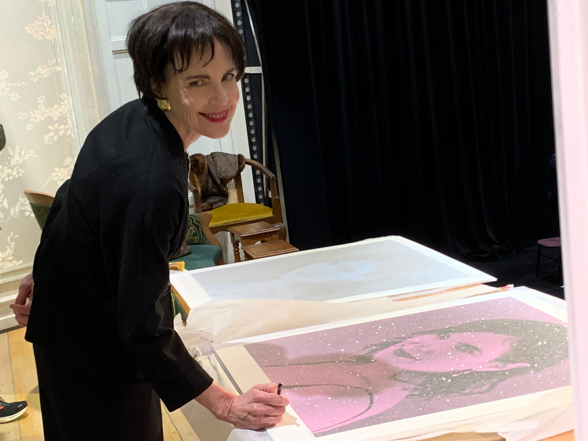 David Studwell x Elizabeth McGovern Co-Signed - Under One Sky Charity Auction