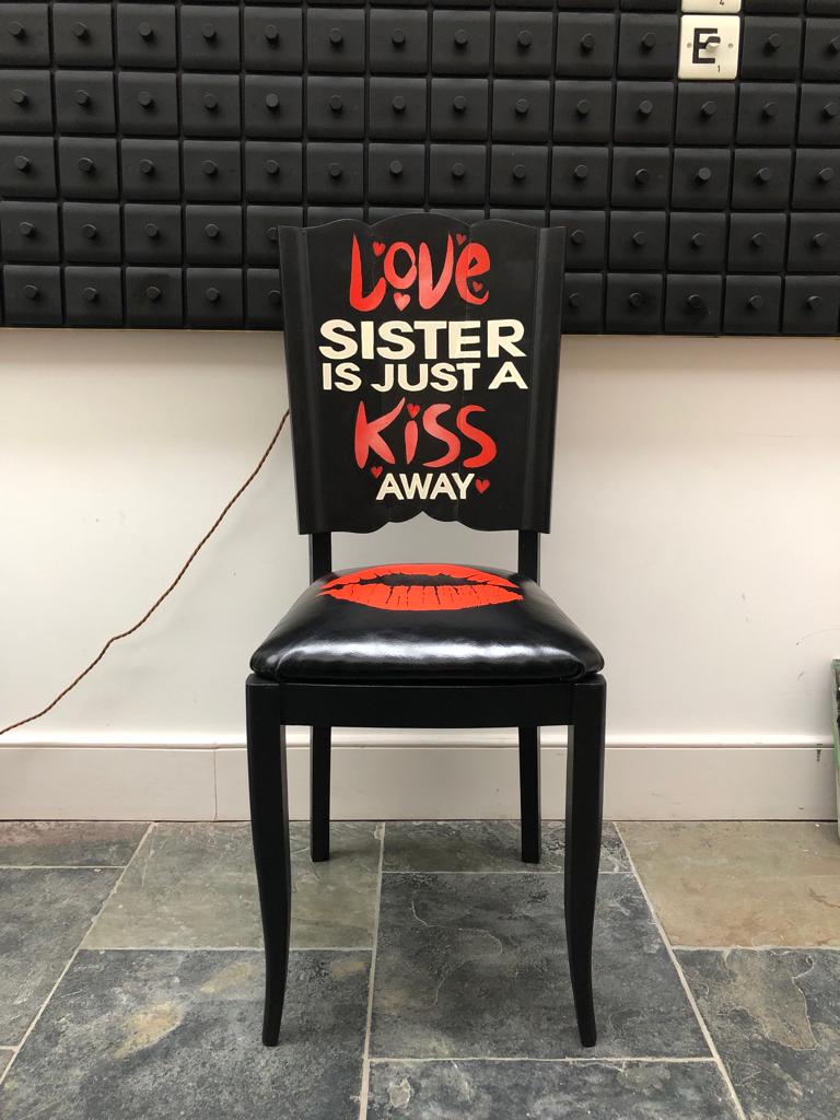 Naomi Wallens - Rolling Stones Antique 19th Century Oak Chair