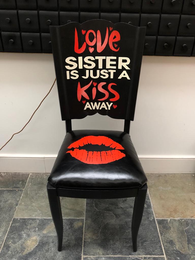 Naomi Wallens - Rolling Stones Antique 19th Century Oak Chair