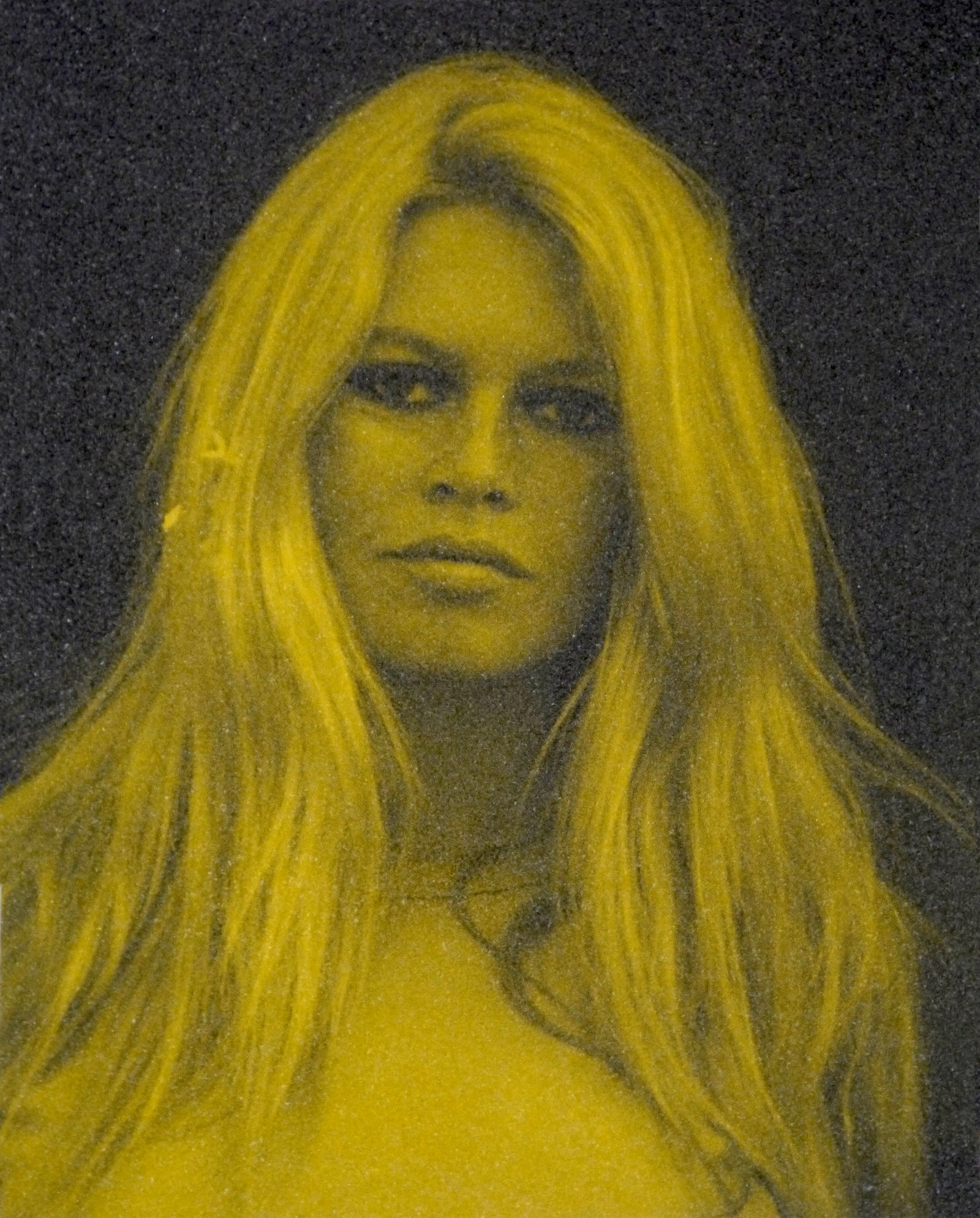 David Studwell - Brigitte Bardot- Yellow - Diamond Dust