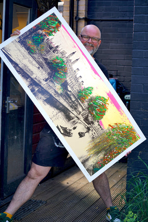 Jayson Lilley - Clare College Bridge, Cambridge (134cm x 60cm)