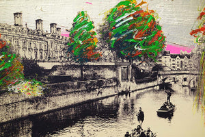 Jayson Lilley - Clare College Bridge, Cambridge (134cm x 60cm)