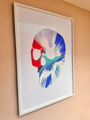 Damien Hirst - Skull (Spin Painting) (Framed)