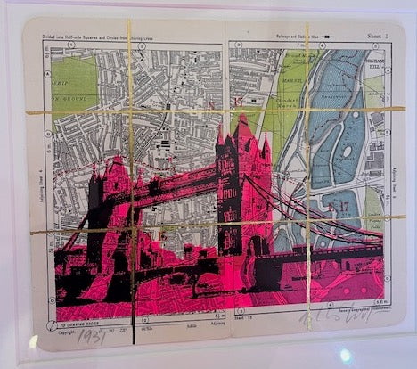 Angela Morris-Winmill - Tower Bridge, Pink