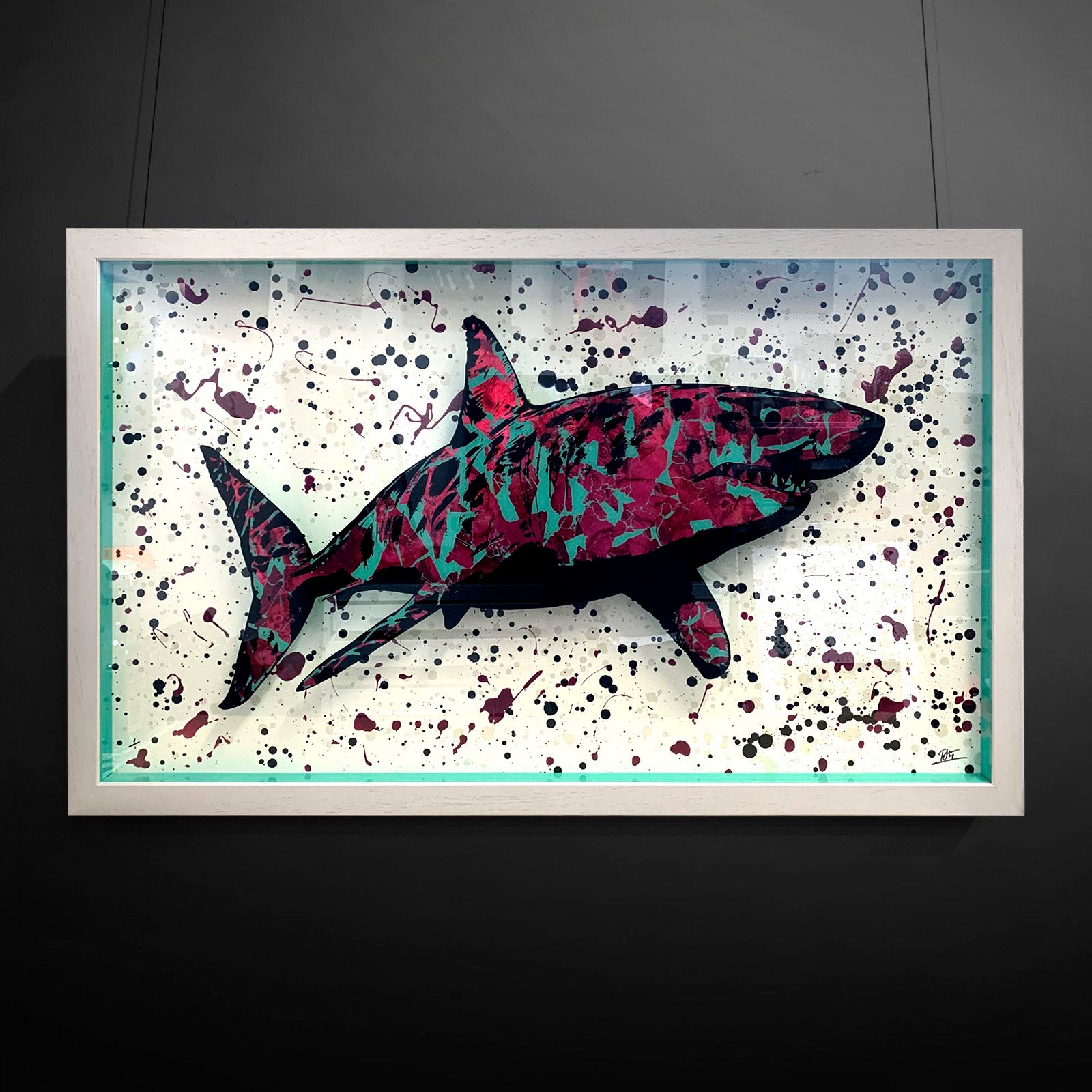 Mark Petty - Beautiful & Misunderstood (Pink marble leaf & Aqua)