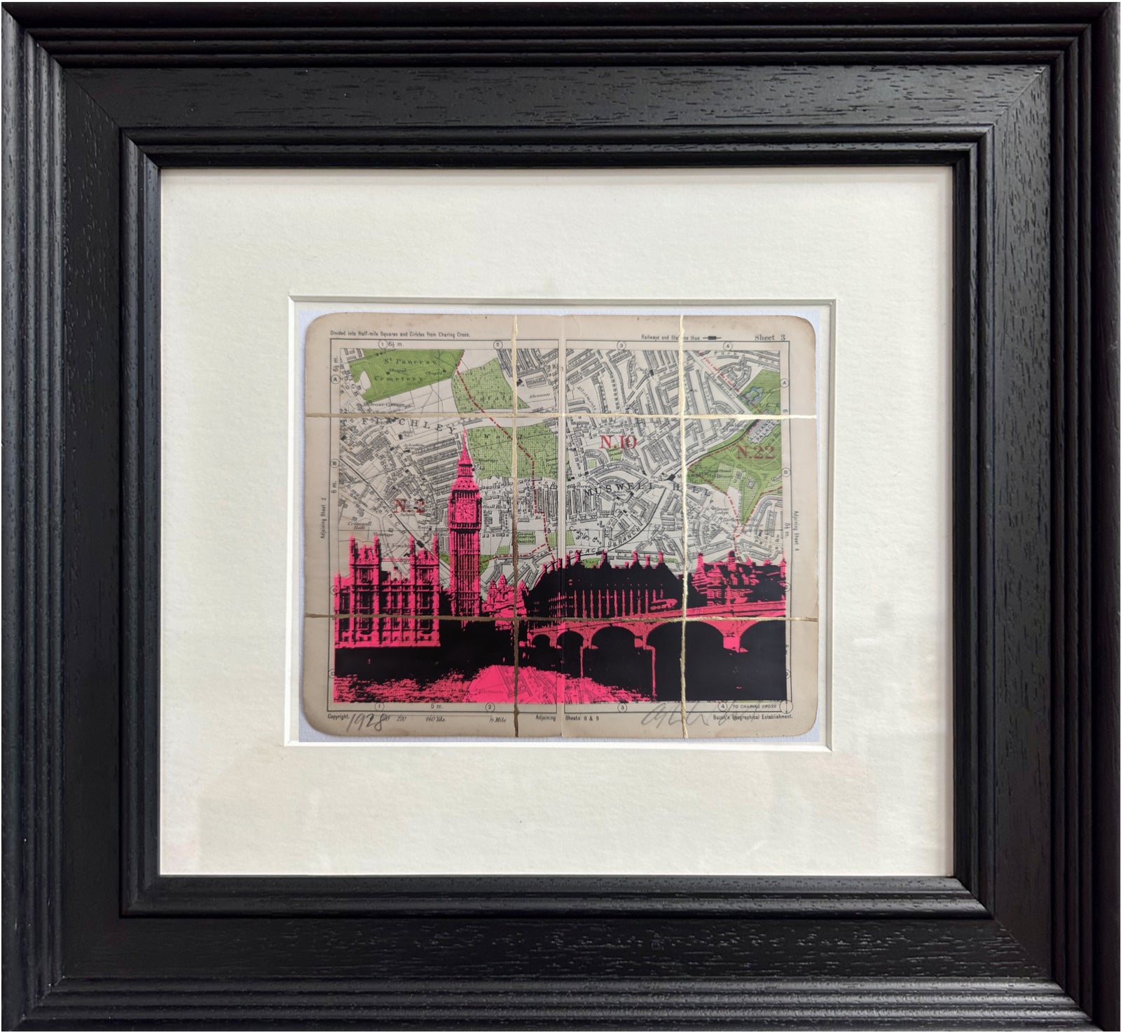 Angela Morris-Winmill - Westminster Bridge, Pink