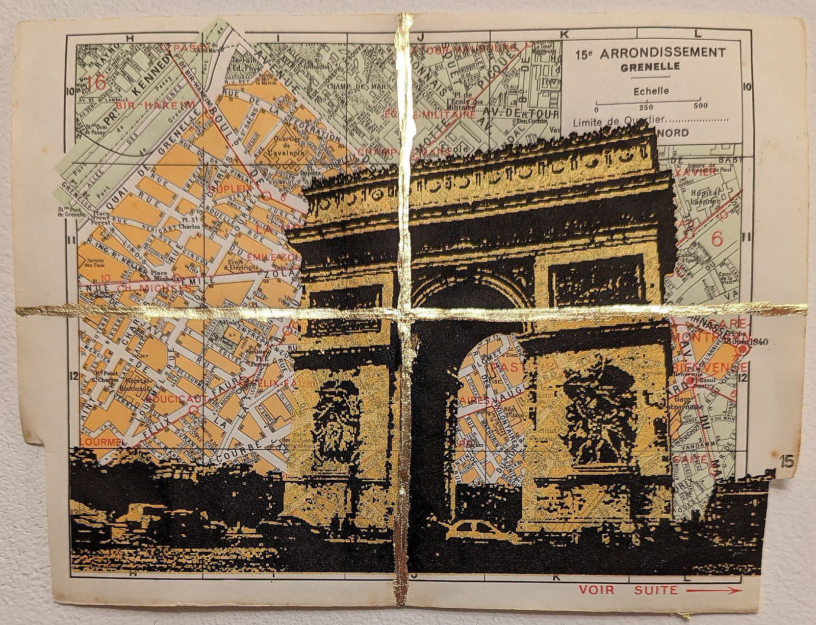 Angela Morris-Winmill -Arc de Triomphe - Gold , 2023