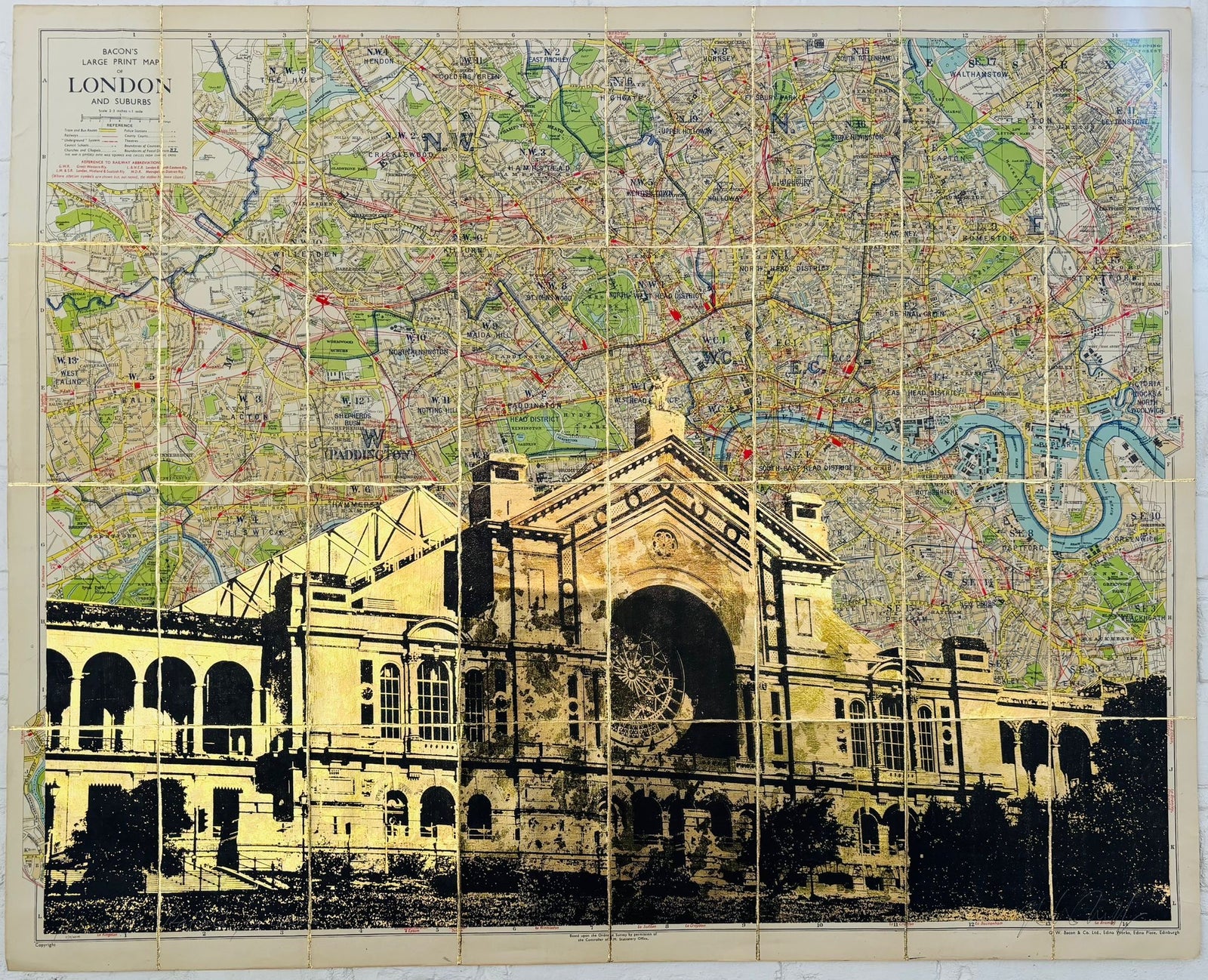 Angela Morris-Winmill -  Alexandra Palace, Gold Leaf & Gold Foil