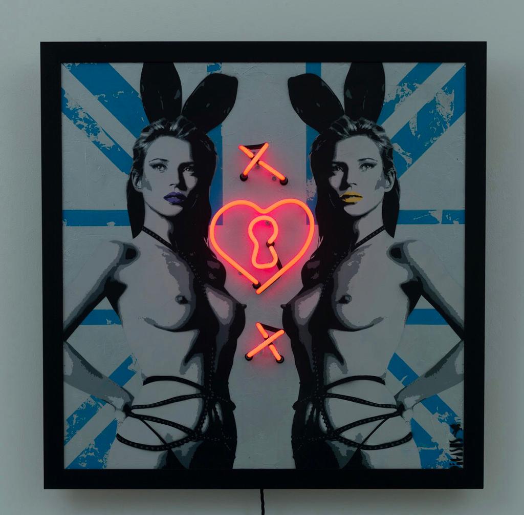 Pegasus x Naomi Wallens - Kate Moss - Original Peep Show Neon