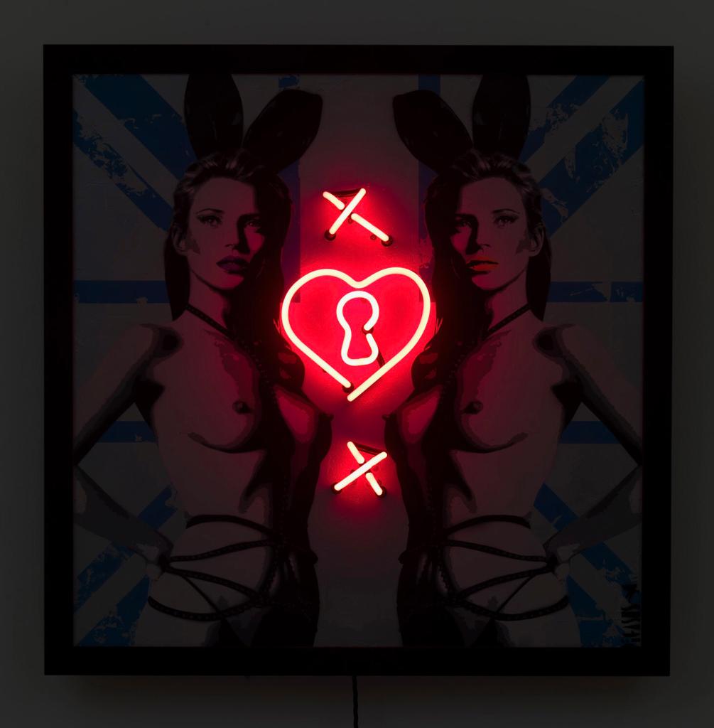 Pegasus x Naomi Wallens - Kate Moss - Original Peep Show Neon