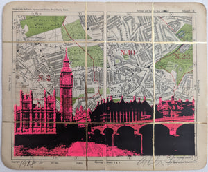 Angela Morris-Winmill - Westminster Bridge, Pink
