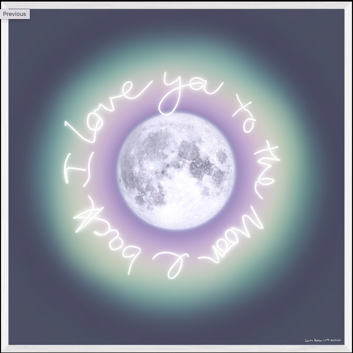 Lauren Baker - To The Moon & Back (Auric Moon) Mini, 2023