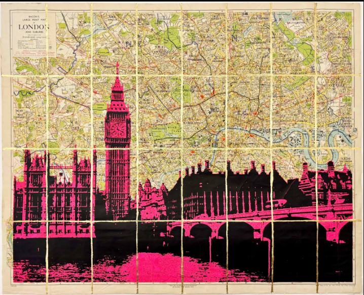 Angela Morris-Winmill - Big Ben x Westminster Bridge - Pink