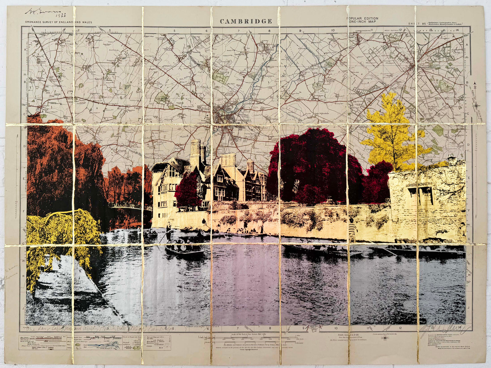 The River Cam, Jerwood Library, Trinity Hall College, Cambridge