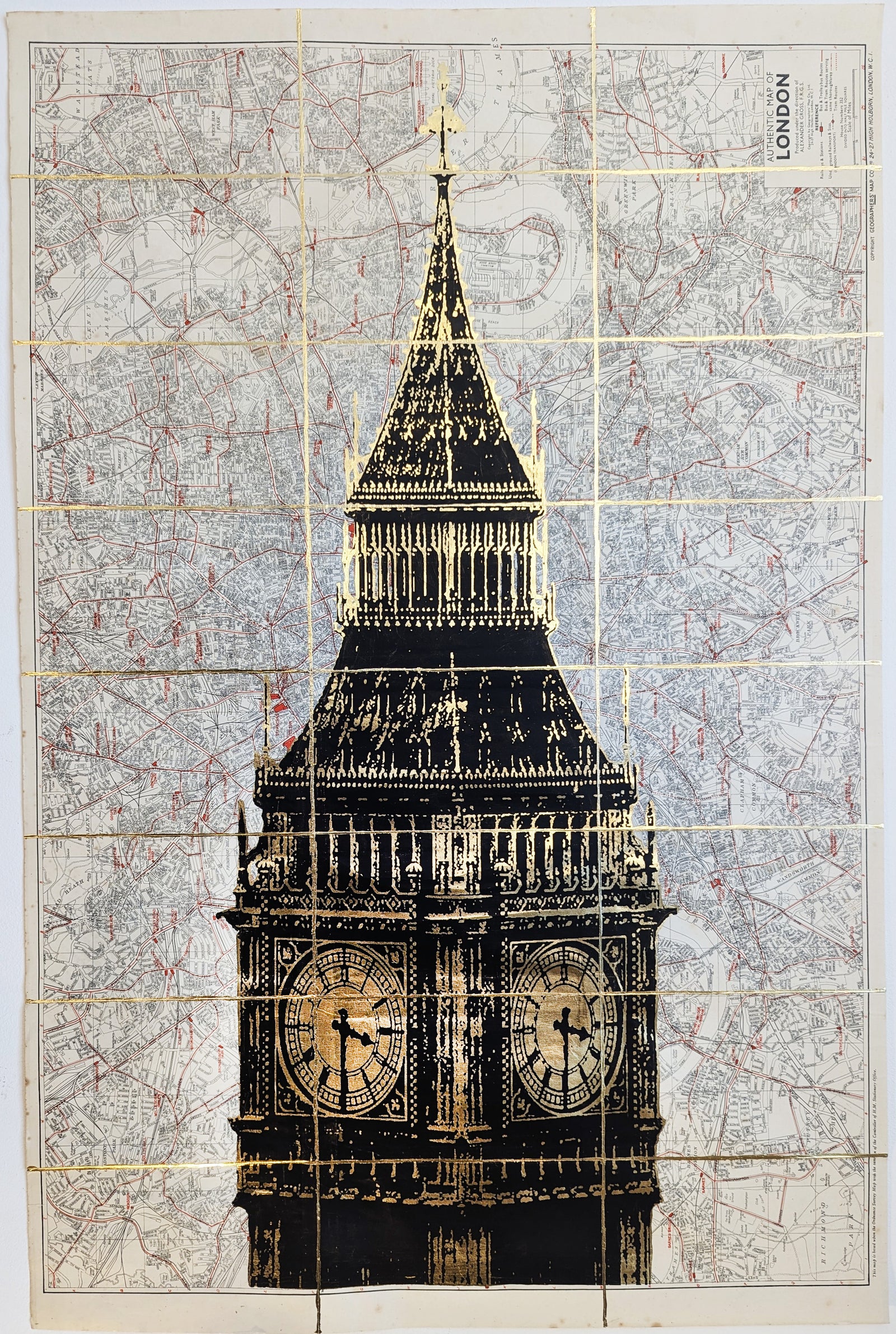 Angela Morris-Winmill - Big Ben - Gold Leaf
