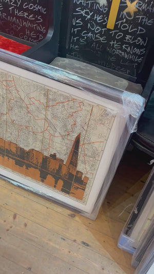 Angela Morris-Winmill -Tower Bridge Panoramic, Copper Leaf