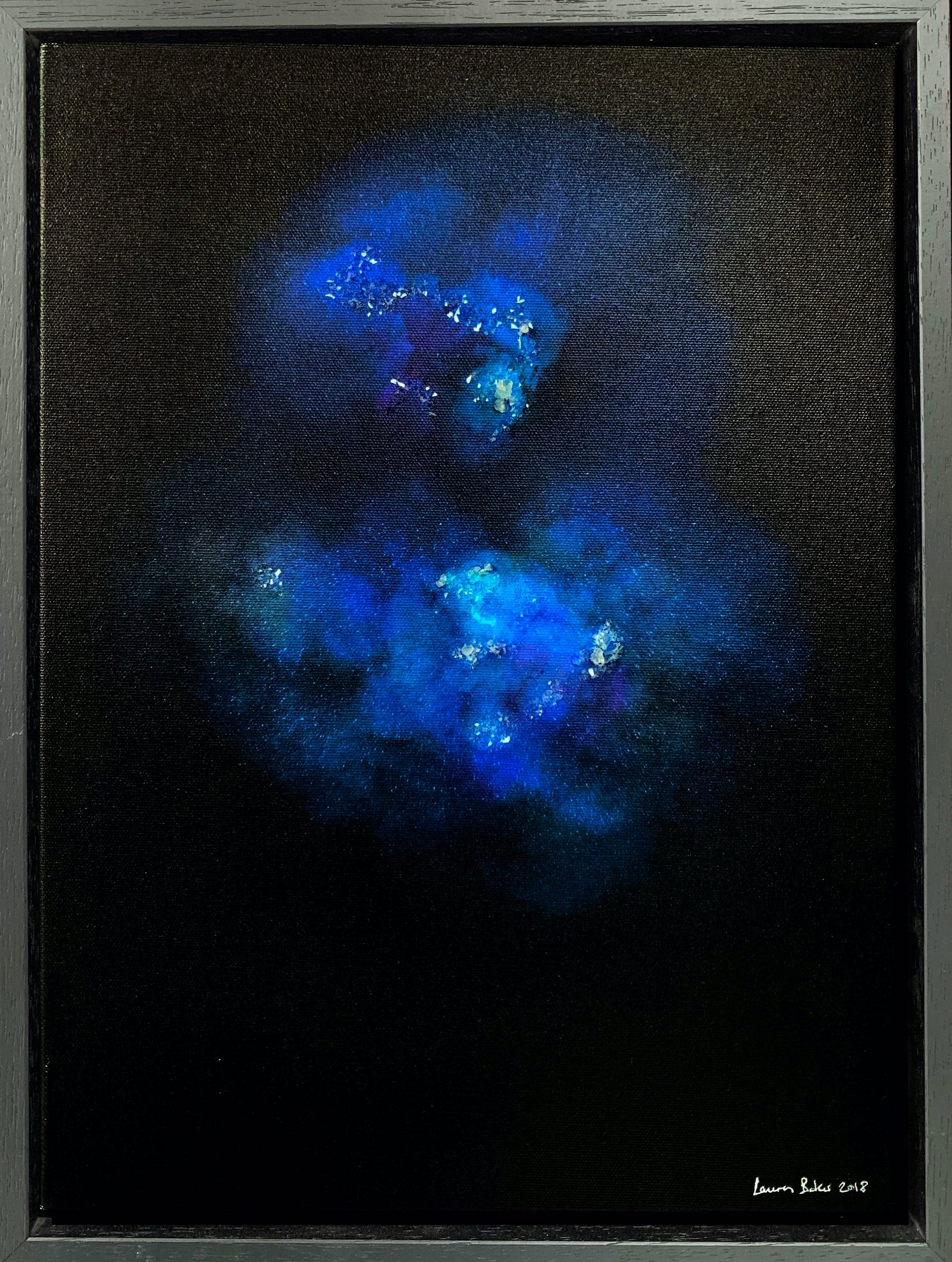 Lauren Baker - Galaxy Explosion (Crystal Rocks - Blue) (Framed)
