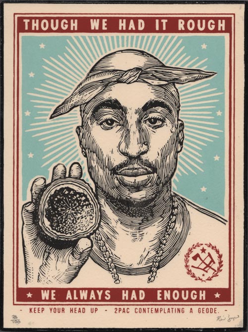 Ravi Zupa - 2-Pac (Tupac) Contemplating a Geode