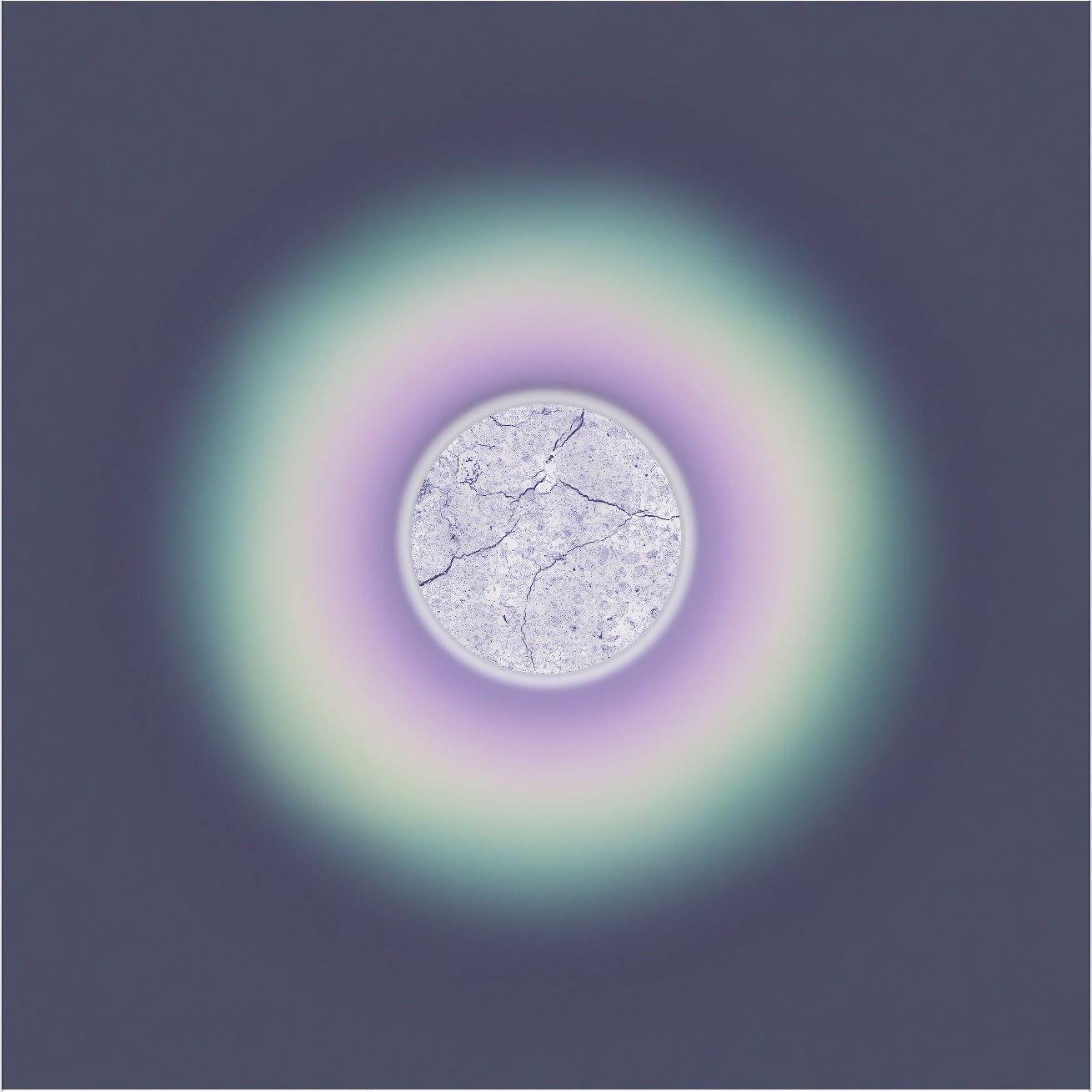 Lauren Baker - METEORITE AURIC FIELD (DIAMOND DUST), 2022 (Framed)