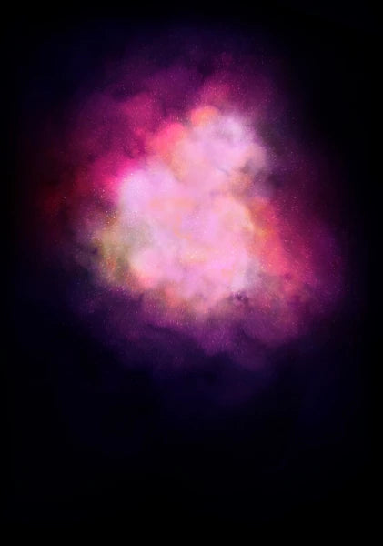 Lauren Baker - Galaxy Explosion (Crystal Rocks - Pink) (Framed)