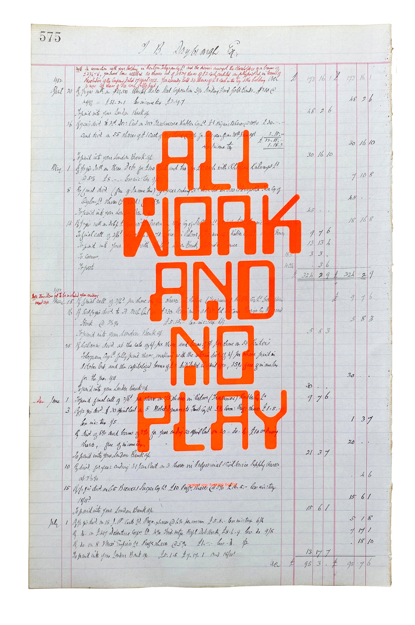 Grow Up - All work and No Play *makes you fucking boring