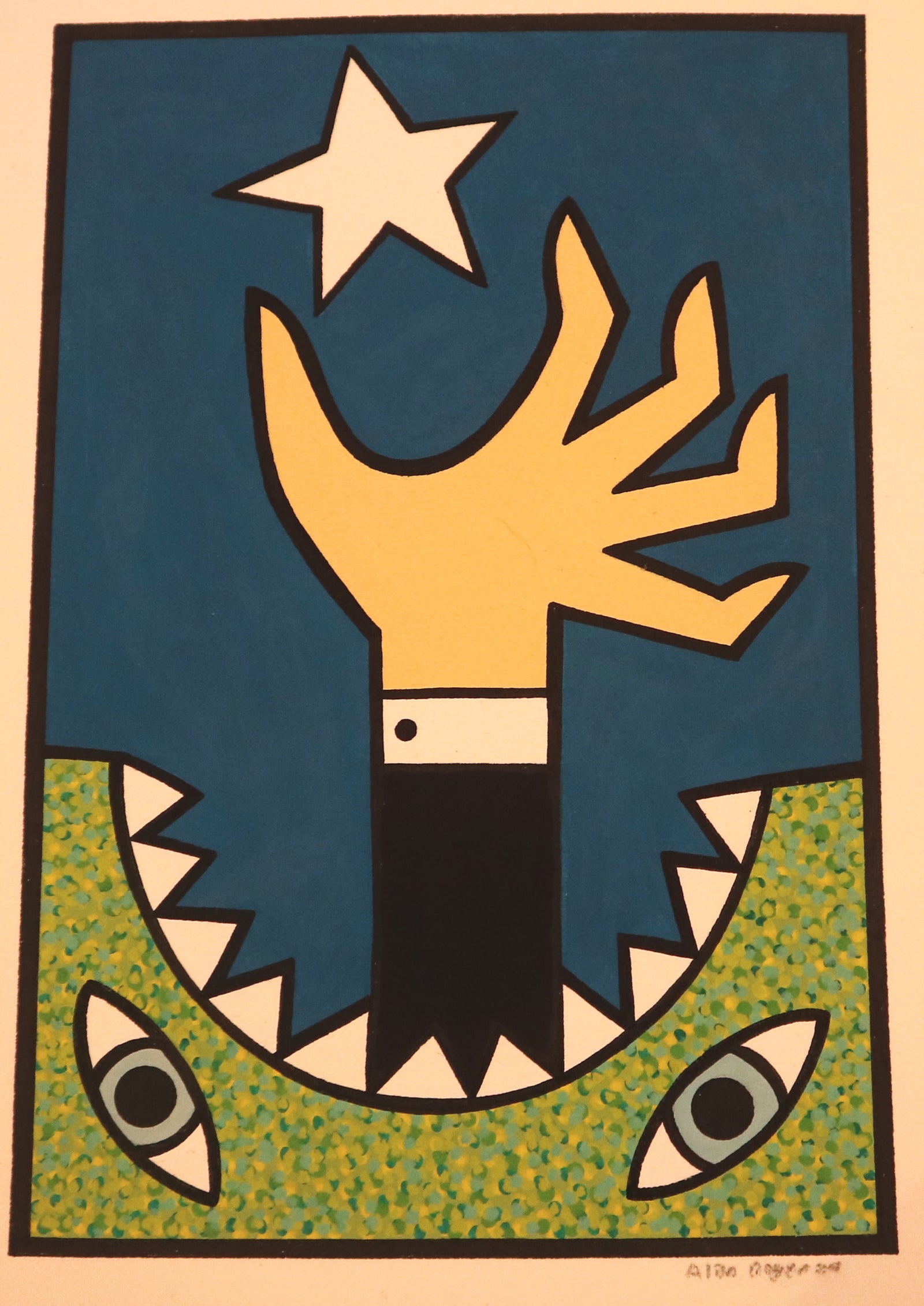 Alan Rogerson - Untitled mini painting 2 (Star)