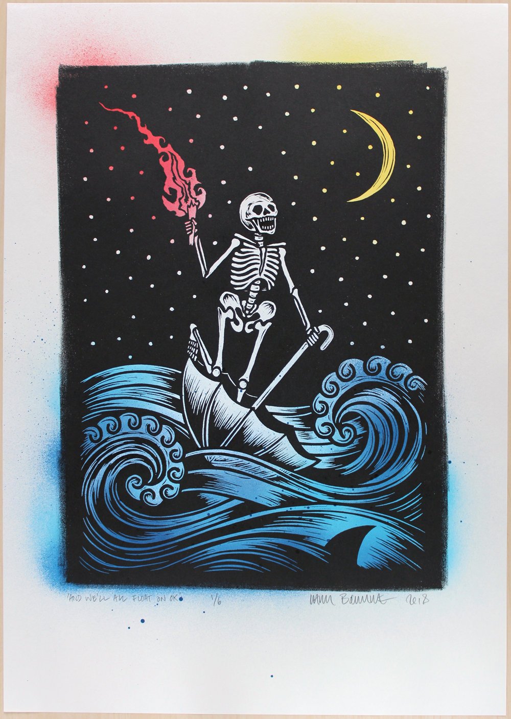 Chris Bourke - And We'll All Float On Okay (Hand Coloured)