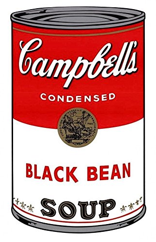 Andy Warhol / Sunday B Morning - Campbell's Soup Can, Series 1, Black Bean
