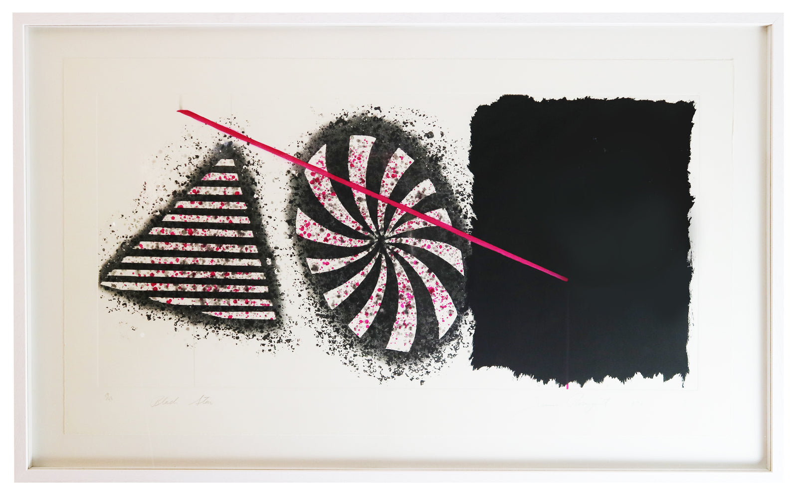 James Rosenquist - Black Star (Framed)