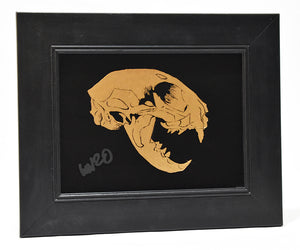 Will Wright - Buzz 2- Gold Glass - Framed