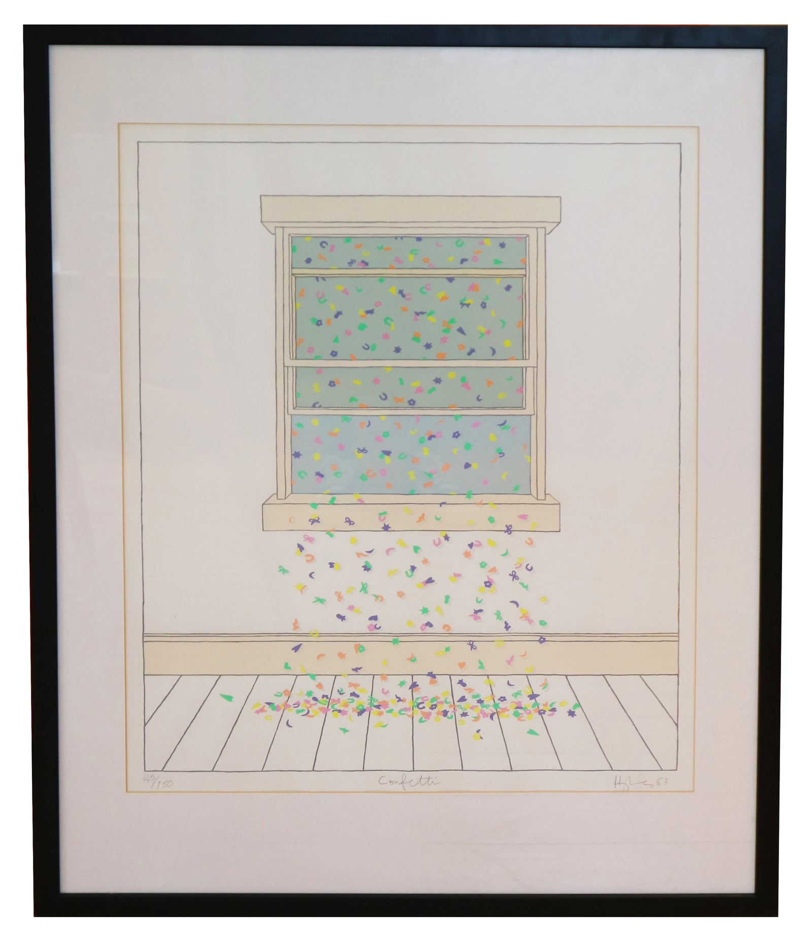 Patrick Hughes - Confetti (Framed)