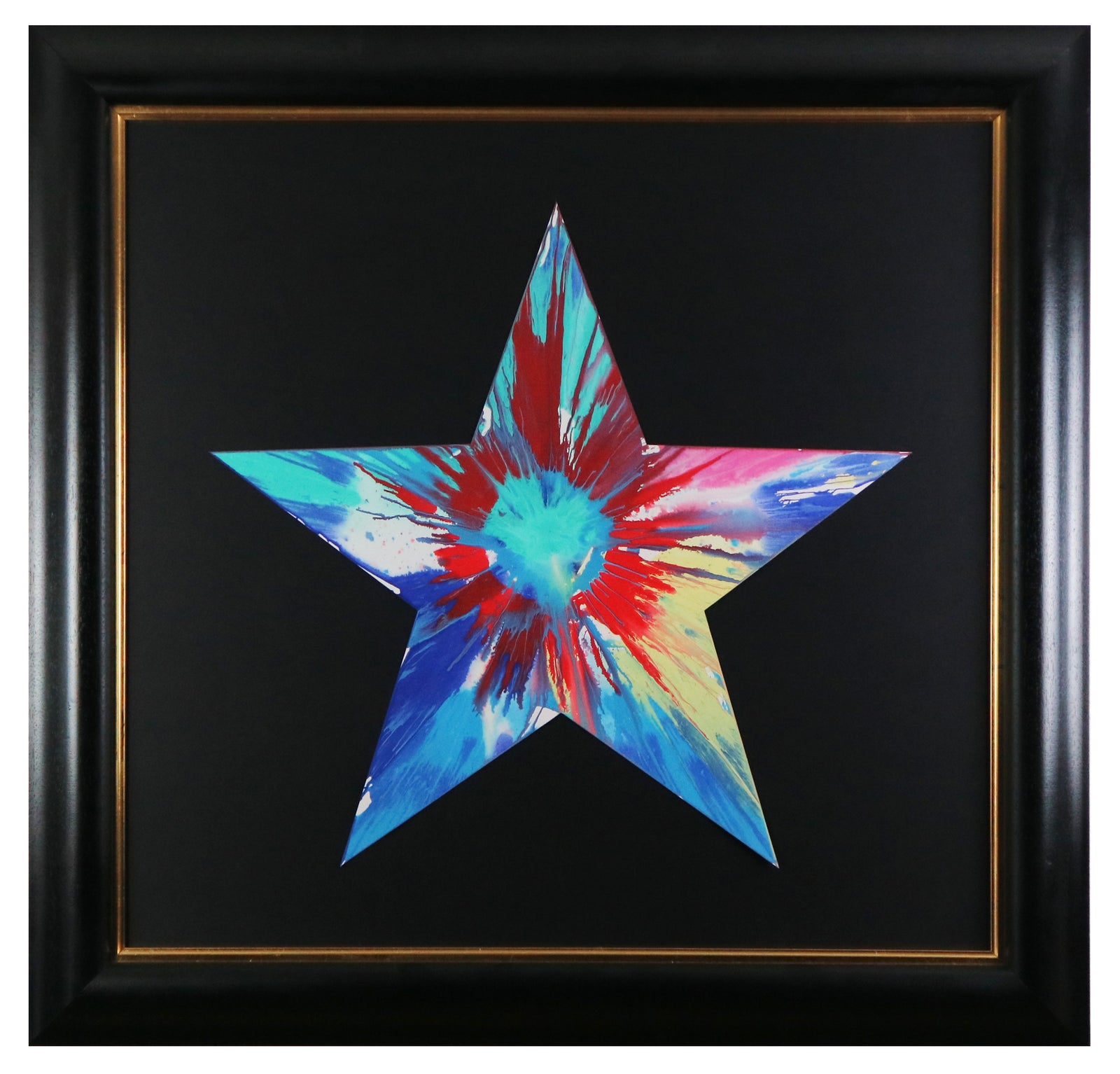 Damien Hirst - Star (Spin Painting) (Framed)
