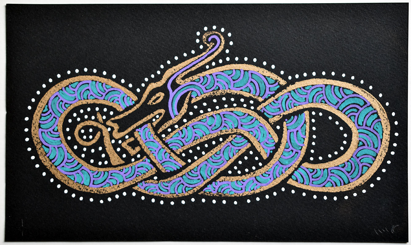 Will Wright - Dragon Purple Green