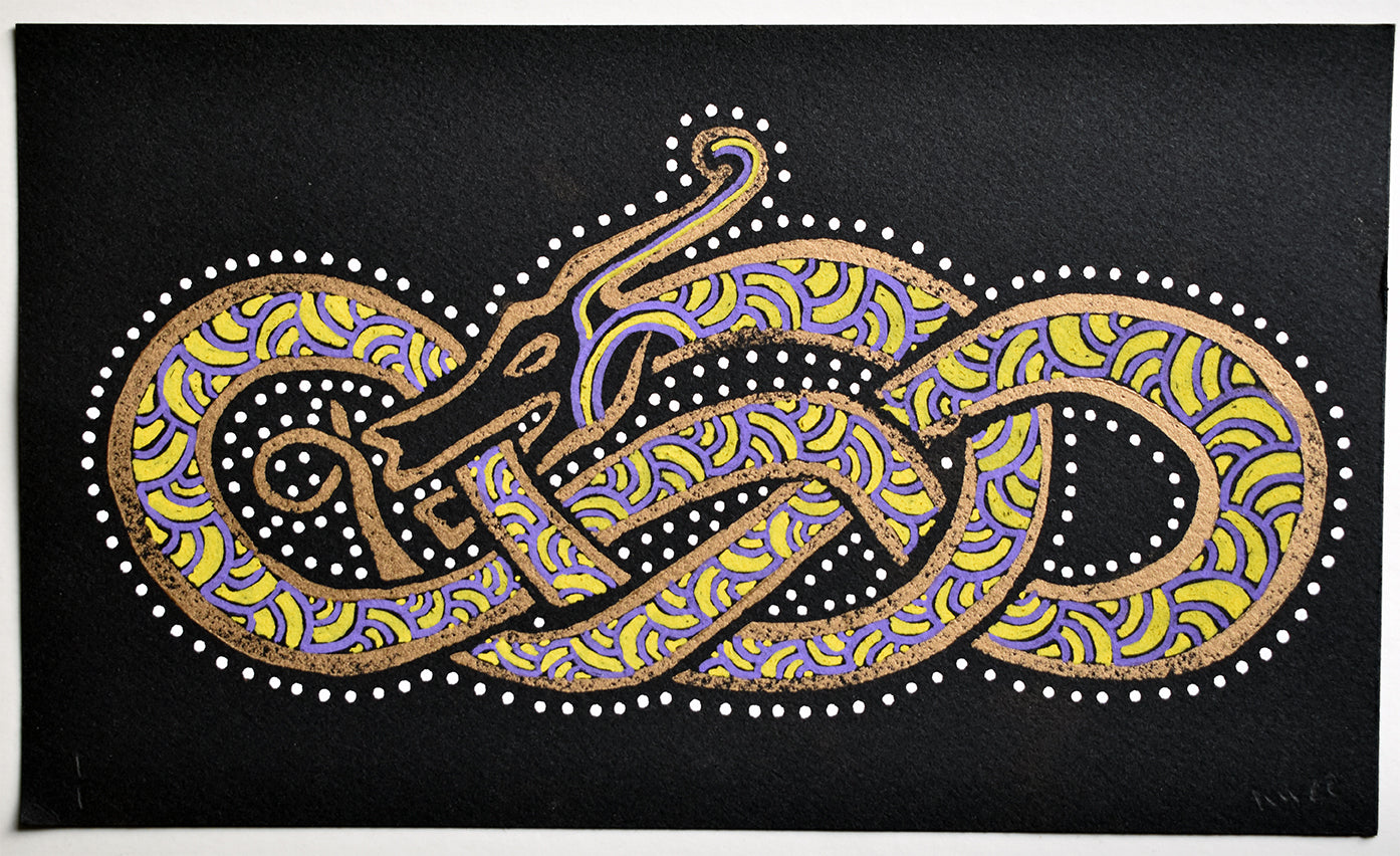 Will Wright - Dragon Purple Yellow