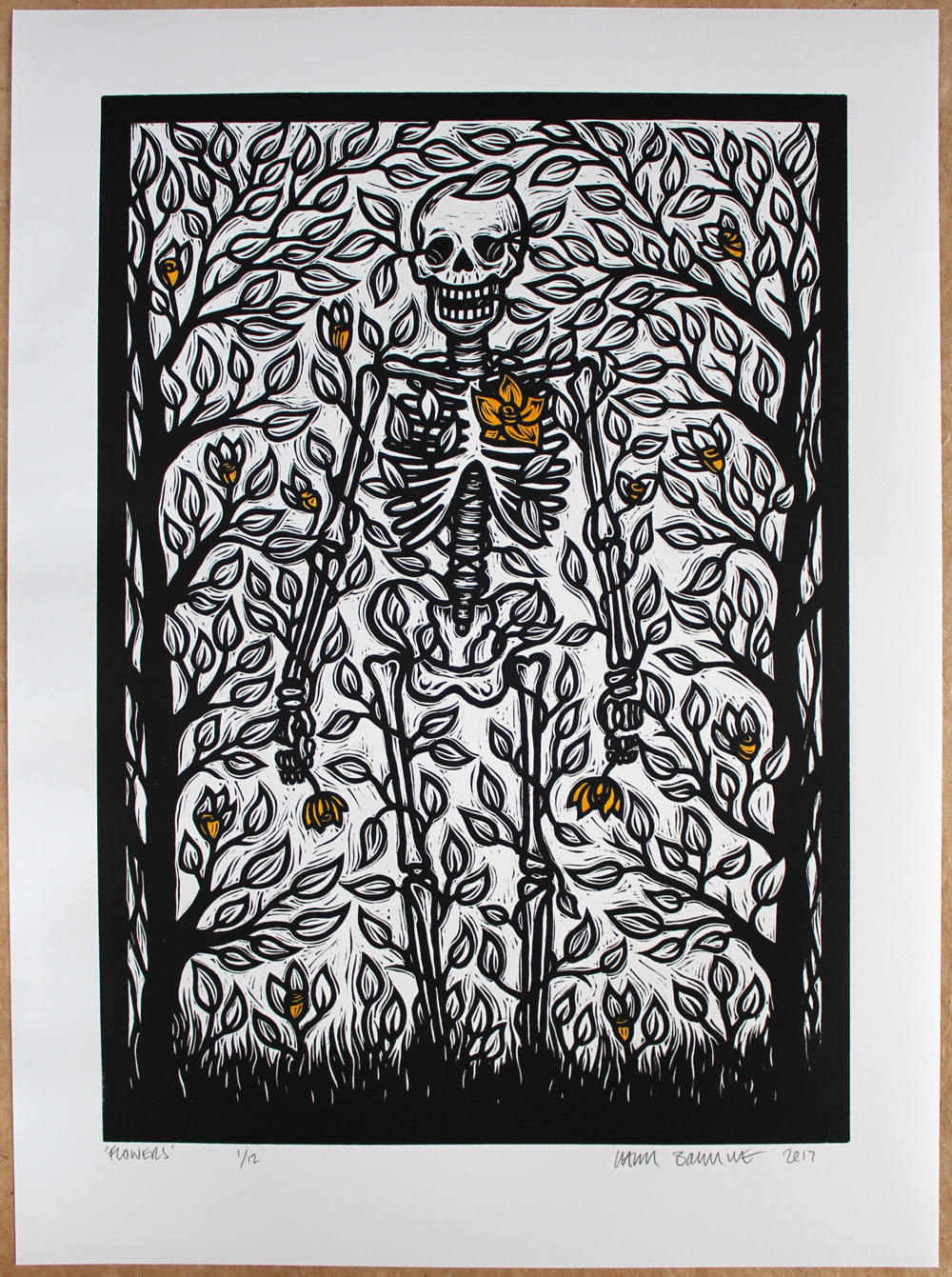 Chris Bourke - Flowers (Metallic Gold)