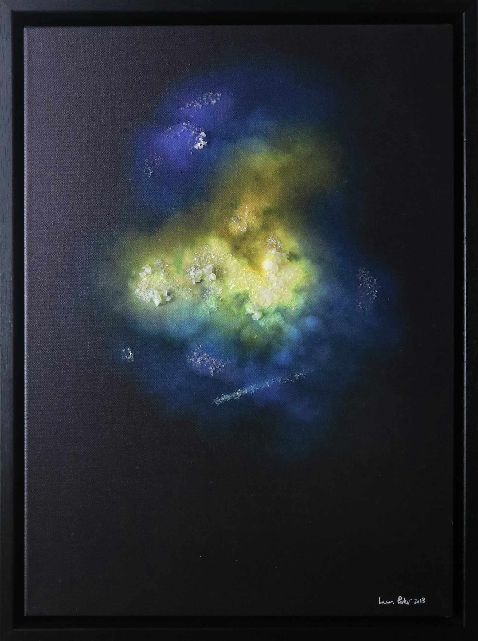 Lauren Baker - Galaxy Explosion (Crystal Rocks - Yellow) (Framed)