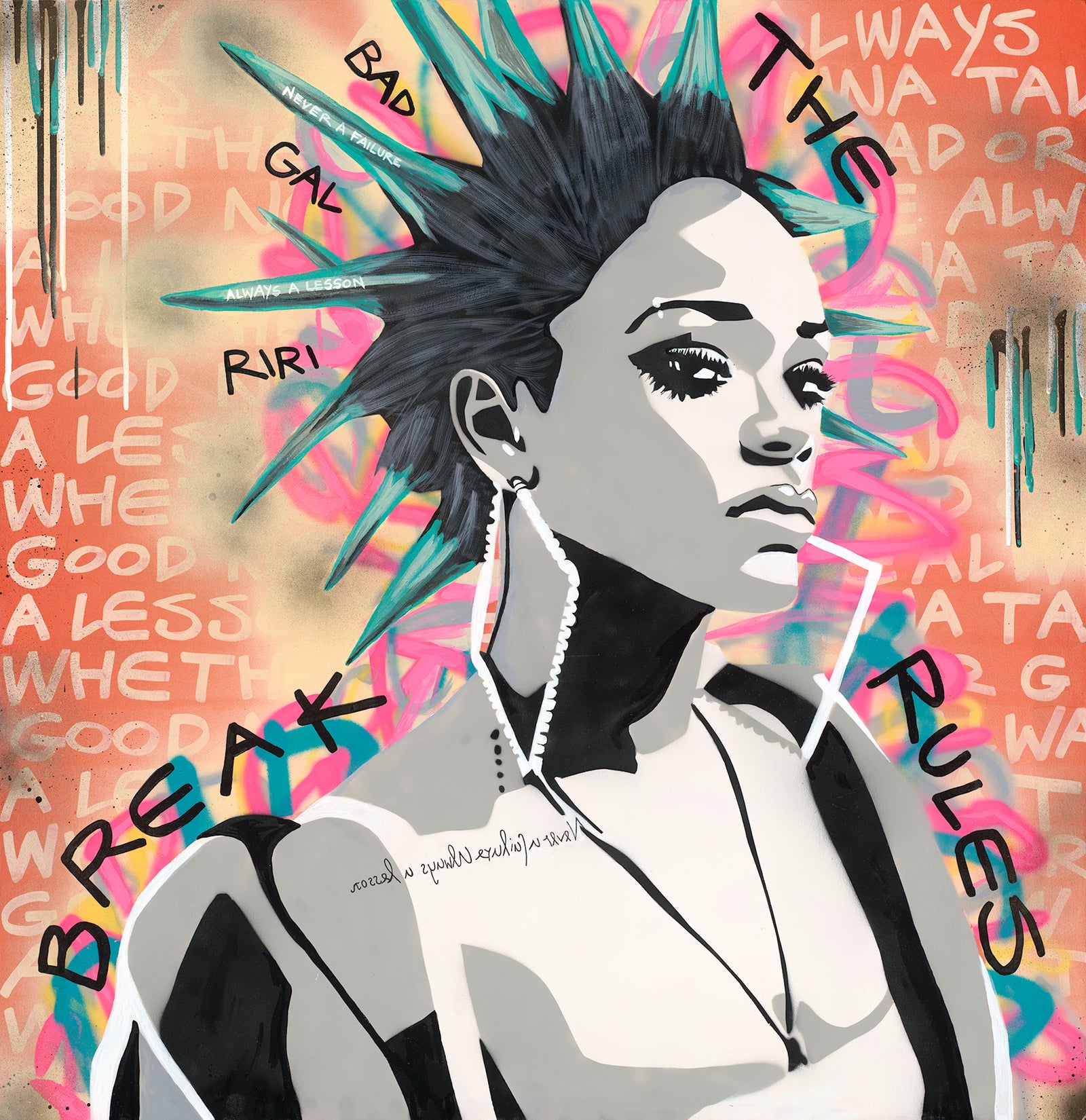 Naomi Wallens - Rihanna ('Good Girl' Collection 2022) - Limited Edition Print
