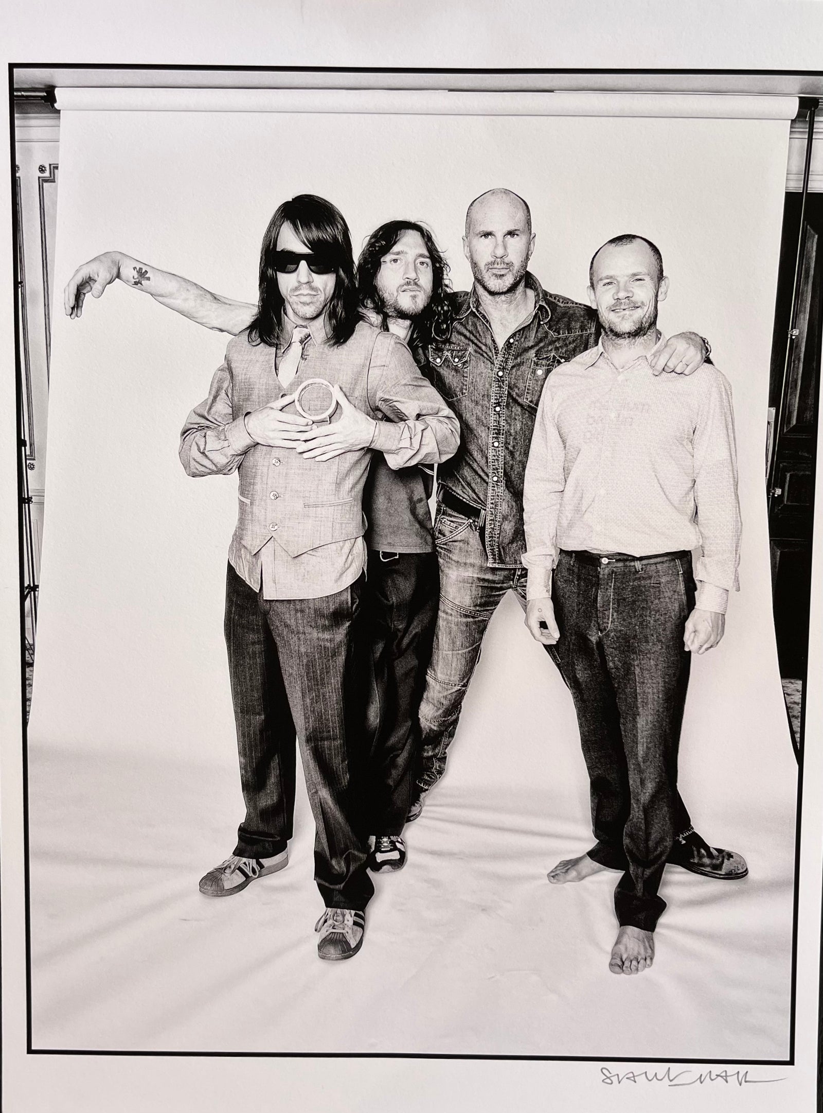 Red Hot Chilli Peppers - Rare Test Print (B & W) - 43 x 31 cms