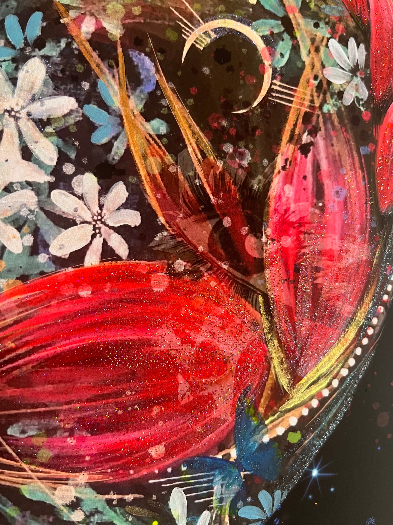 Wild at Heart (Hand Finished Bio Glitter inks and paints)