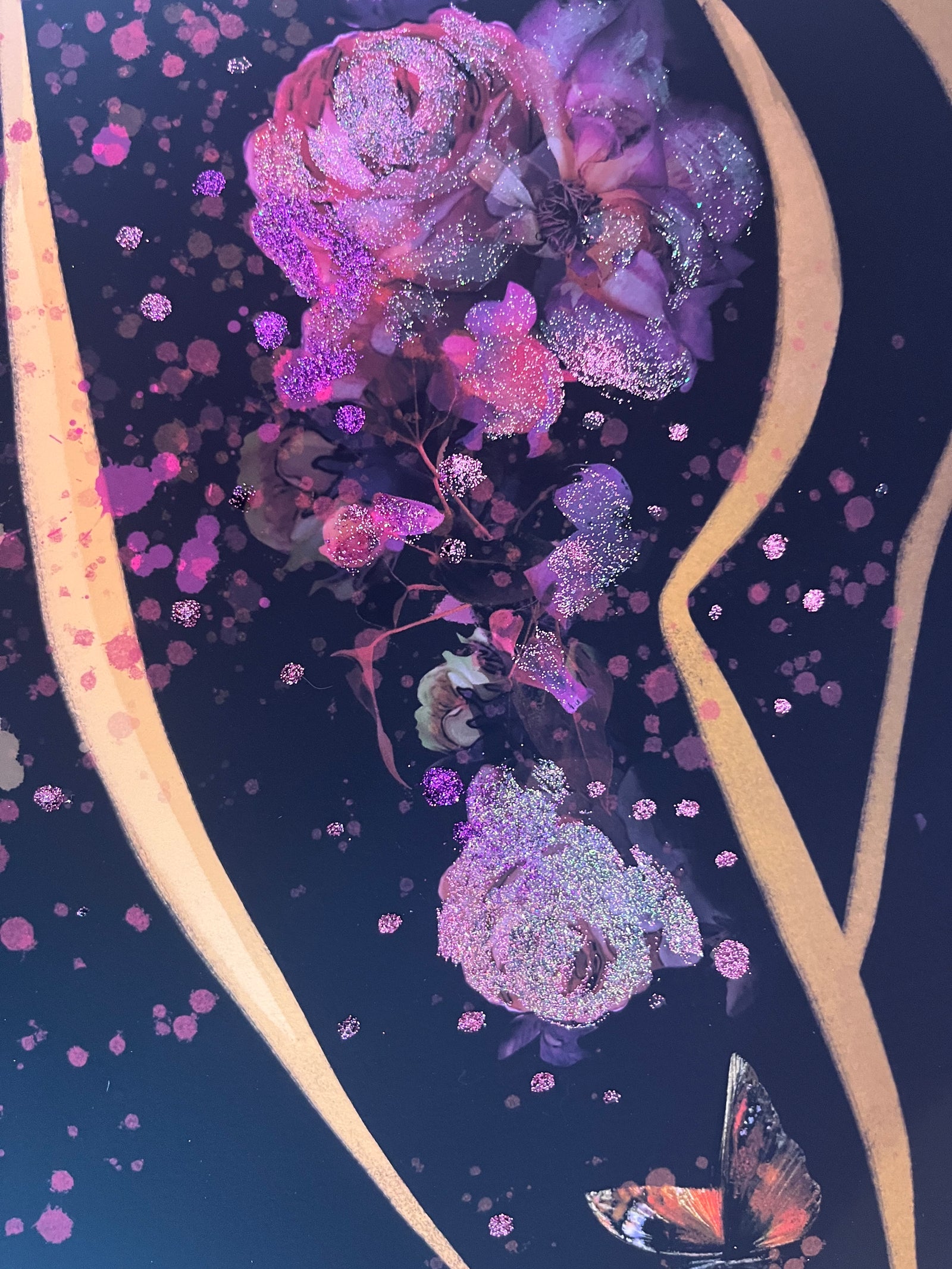 Sky - (Hand finished with Bio Glitters)