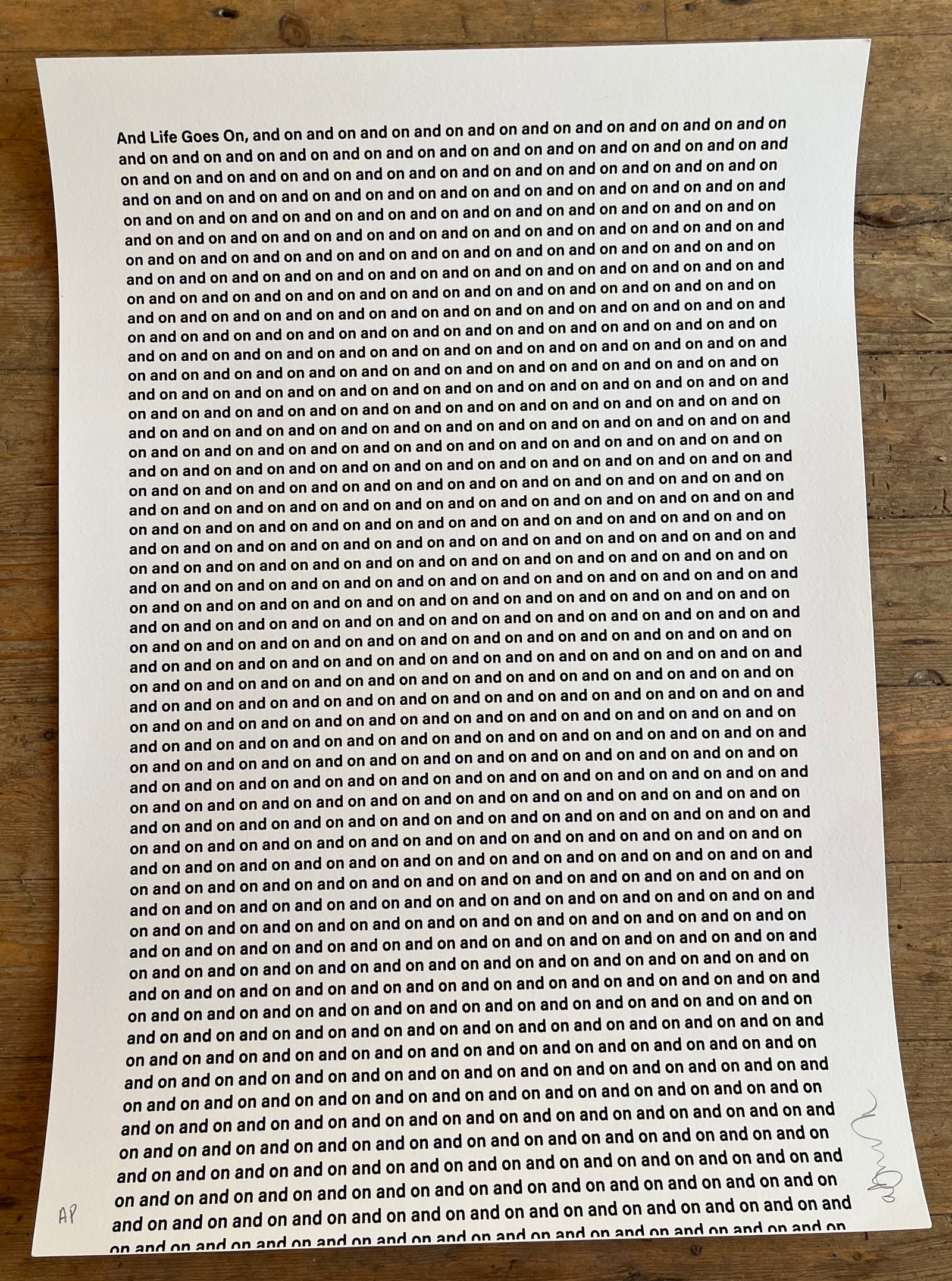 Alex Bucklee - And Life Goes On AP