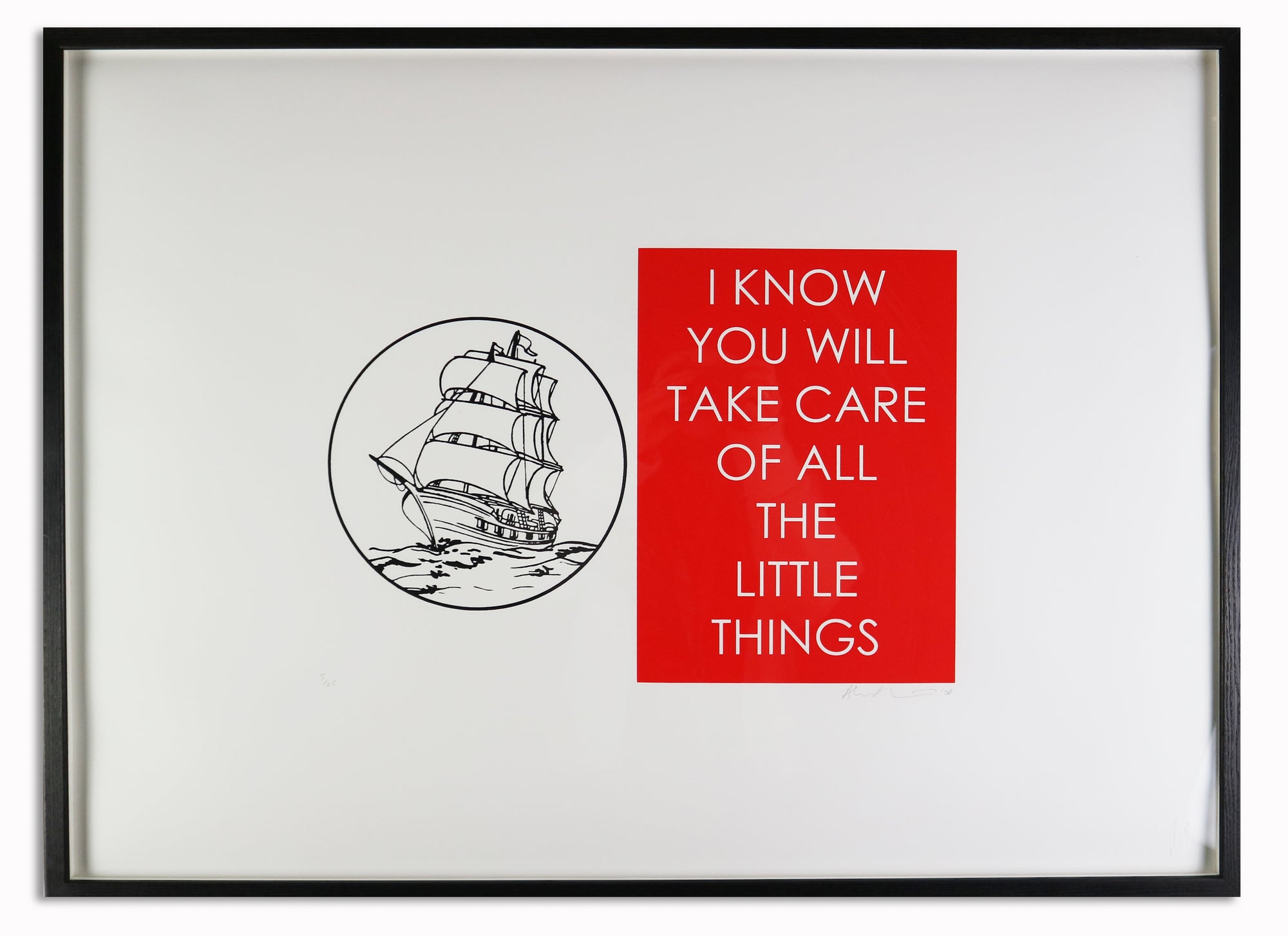 Adam Bridgland - I Know You Will Take Care of the Little Things (Framed)