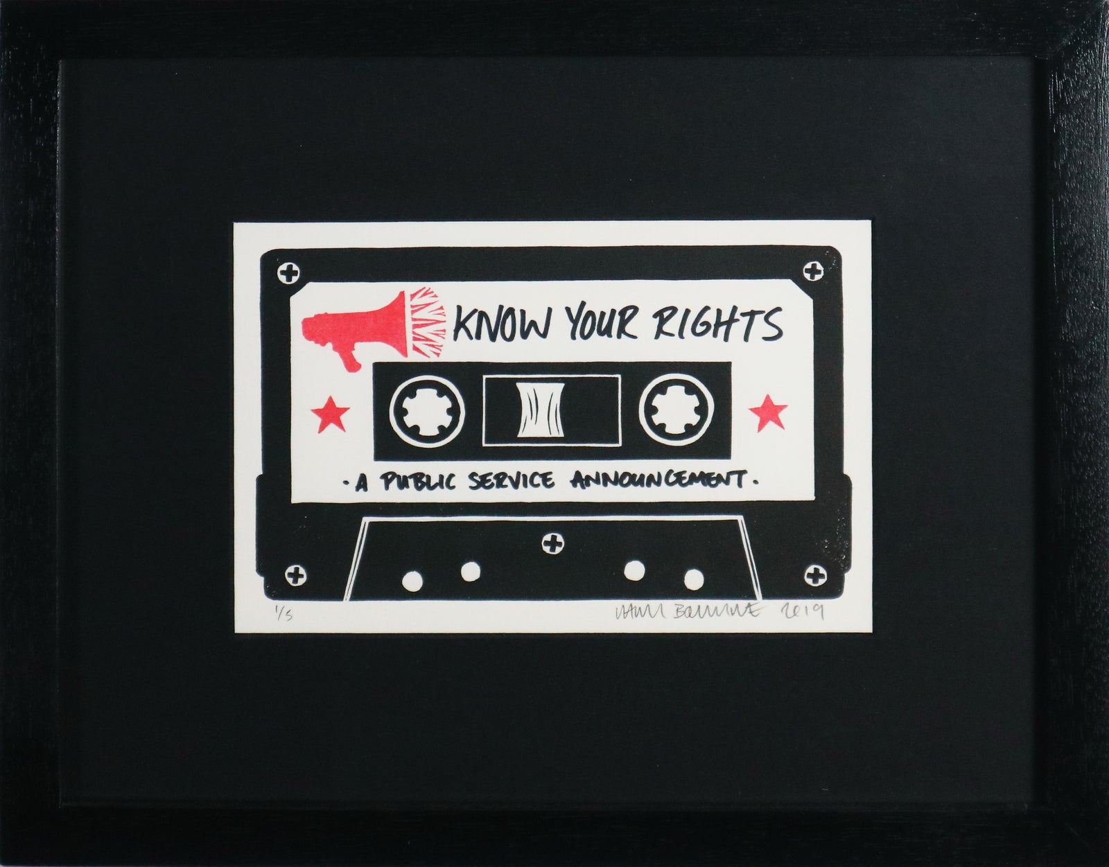 Chris Bourke - Know Your Rights (Framed)