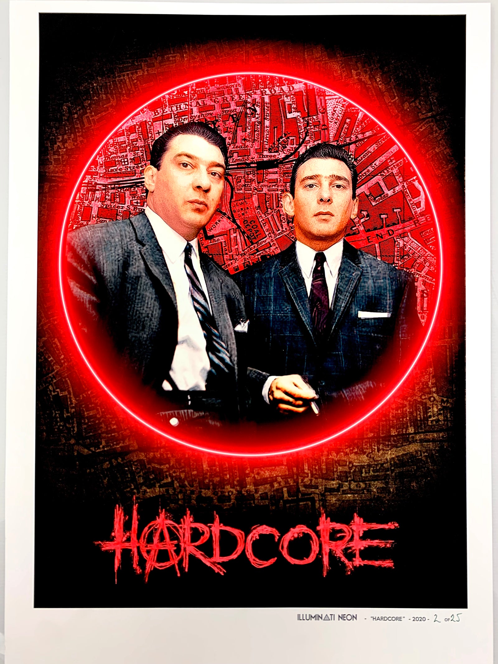 Illuminati Neon - Hardcore (The Krays) Print Large