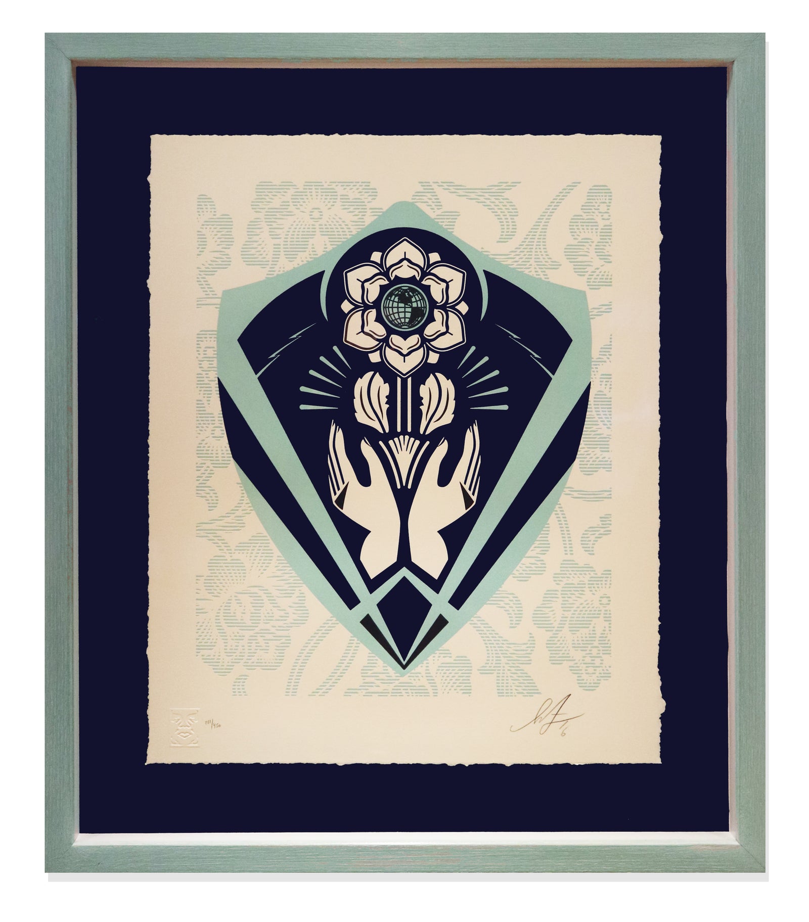 Shepard Fairey - Respect & Justice Letterpress - OBEY (Framed)