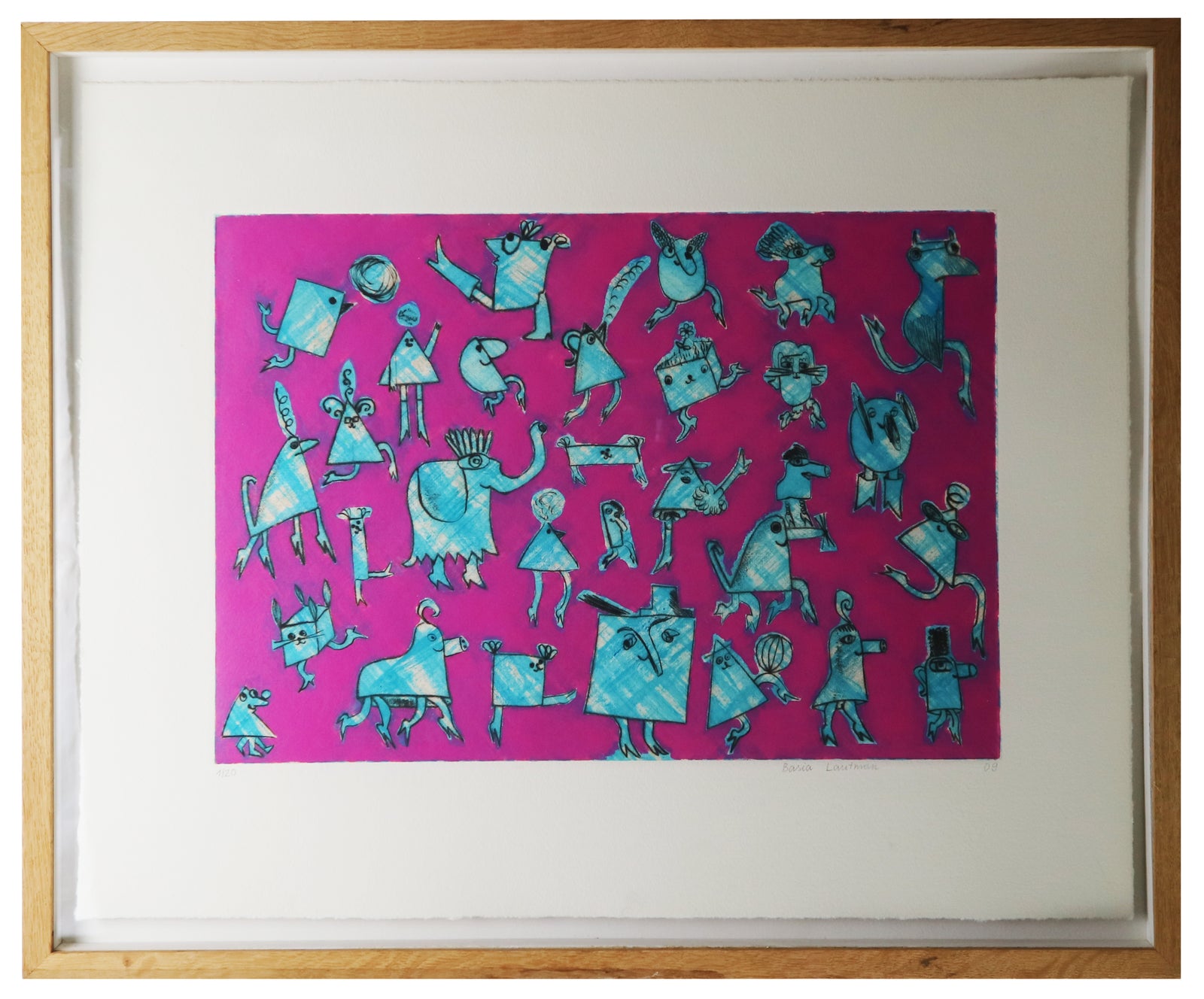 Basia Lautman - Life - Pink (Framed)