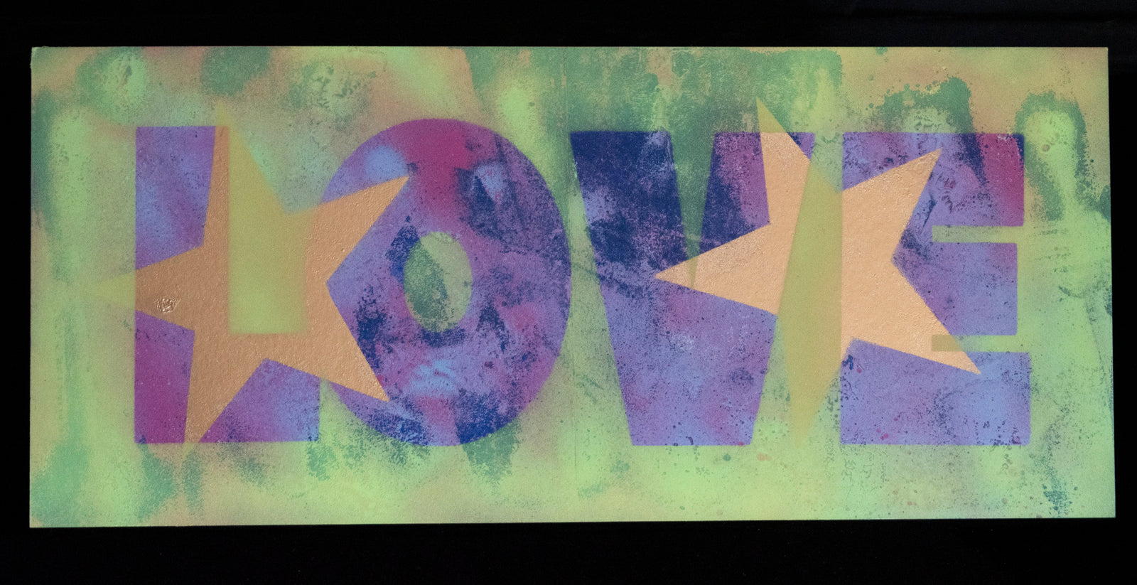 Will Wright - LOVE - Original Stencil Painting no.4