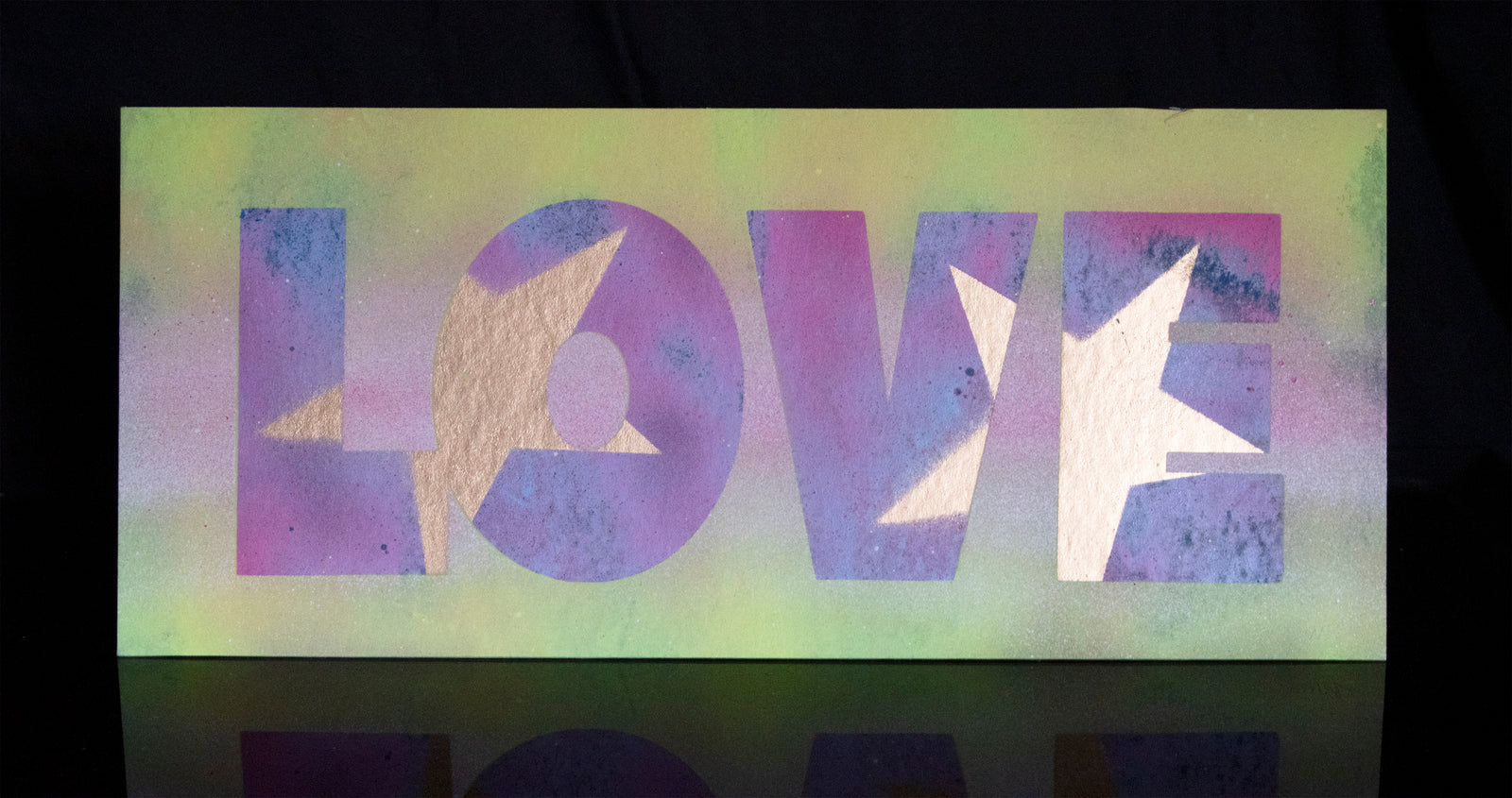 Will Wright - LOVE - Original Stencil Painting no.1